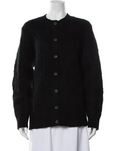 Pre-owned Favorite Daughter Crew Neck Sweater In Black