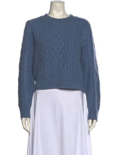 Pre-owned Favorite Daughter Crew Neck Sweater In Blue