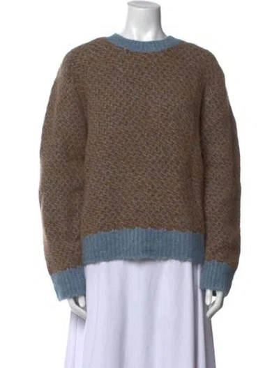 Pre-owned Favorite Daughter Crew Neck Sweater In Brown