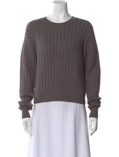 Pre-owned Favorite Daughter Crew Neck Sweater In Gray