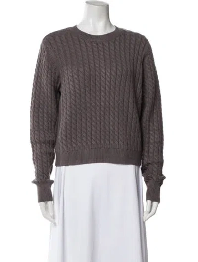 Pre-owned Favorite Daughter Crew Neck Sweater In Gray
