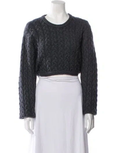 Pre-owned Favorite Daughter Crew Neck Sweater In Gray