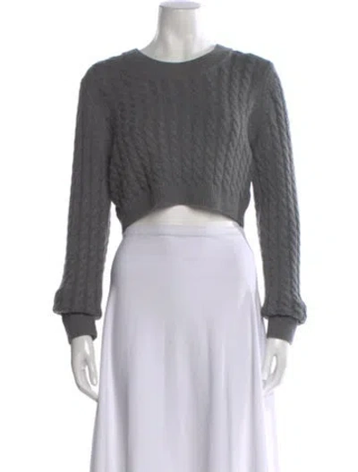 Pre-owned Favorite Daughter Crew Neck Sweater In Gray