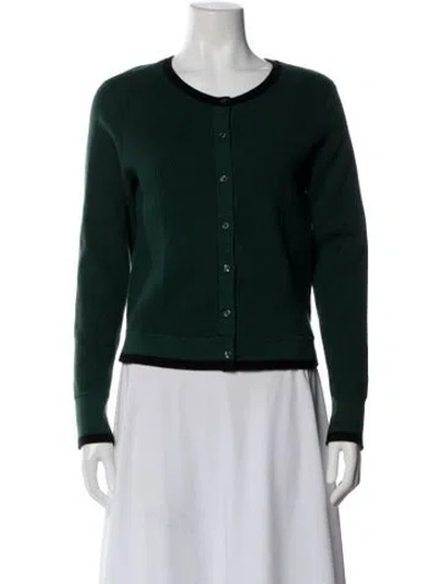Pre-owned Favorite Daughter Crew Neck Sweater In Green