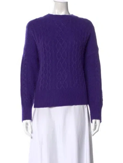 Pre-owned Favorite Daughter Crew Neck Sweater In Purple