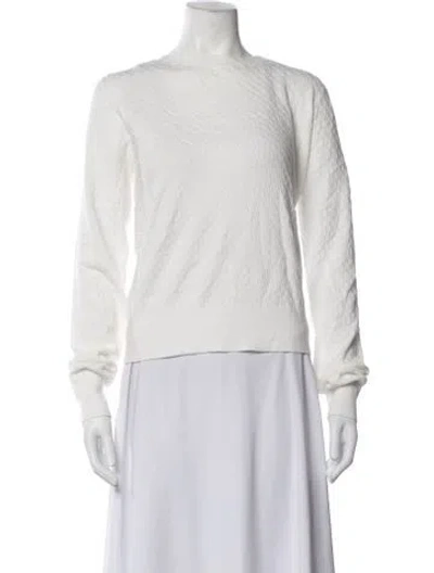 Pre-owned Favorite Daughter Crew Neck Sweater W/ Tags In White
