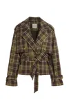 Favorite Daughter Cropped Charles Trench In Green