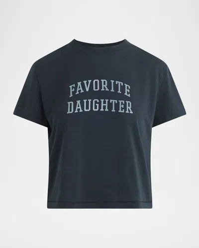 Favorite Daughter Cropped Collegiate T-shirt