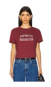 Favorite Daughter Graphic T-shirt In Burgundy