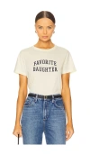 Favorite Daughter Graphic T-shirt In Moonbean & Navy