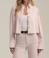 Favorite Daughter Cropped Ex-boyfriend Shirt In Pale Pink