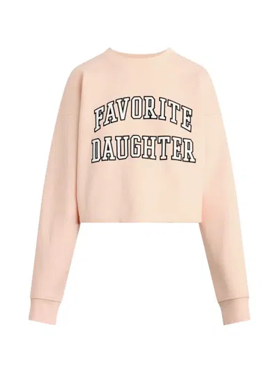 Favorite Daughter Cropped Sweatshirt In Neutral