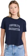 Favorite Daughter Cropped Tee Navy In Navy