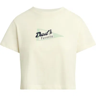 Favorite Daughter Dad's Favorite Crop T-shirt In Neutral