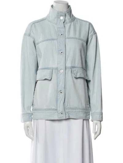 Pre-owned Favorite Daughter Denim Jacket In Blue