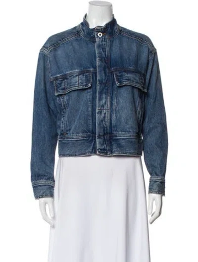 Pre-owned Favorite Daughter Denim Jacket In Blue