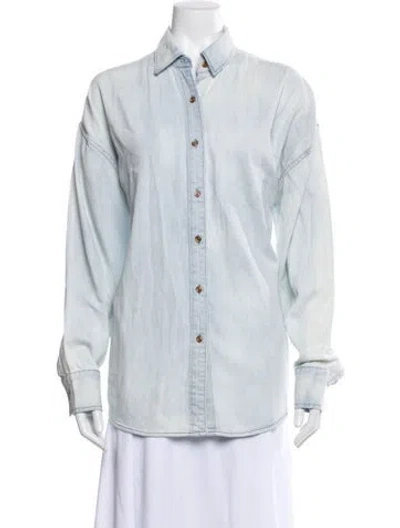 Pre-owned Favorite Daughter Denim Jacket In Blue