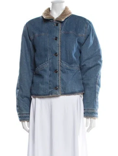 Pre-owned Favorite Daughter Denim Jacket In Blue