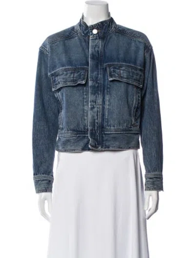 Pre-owned Favorite Daughter Denim Jacket In Blue