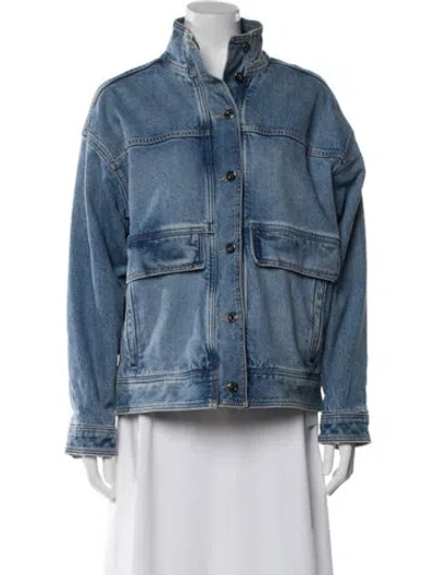 Pre-owned Favorite Daughter Denim Jacket In Blue