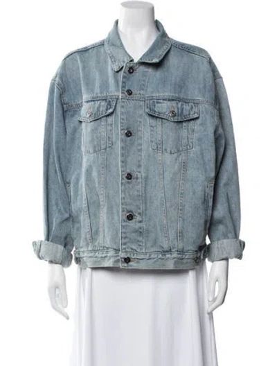 Pre-owned Favorite Daughter Denim Jacket In Blue