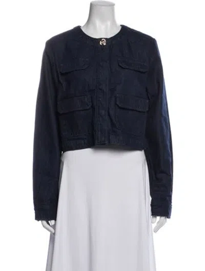 Pre-owned Favorite Daughter Denim Jacket W/ Tags In Blue