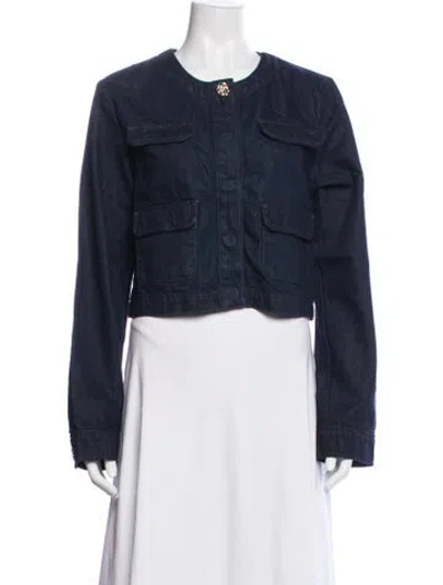 Pre-owned Favorite Daughter Denim Jacket W/ Tags In Blue