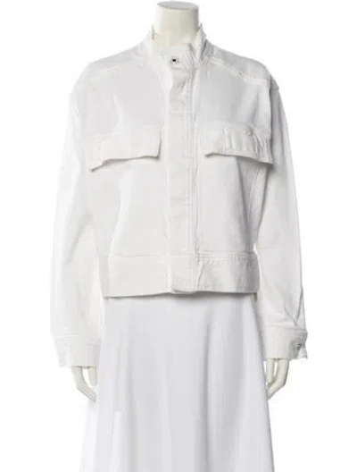 Pre-owned Favorite Daughter Denim Jacket W/ Tags In White
