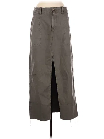 Pre-owned Favorite Daughter Denim Skirt In Gray