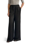 Favorite Daughter Effortless Wide Leg Pants In Black
