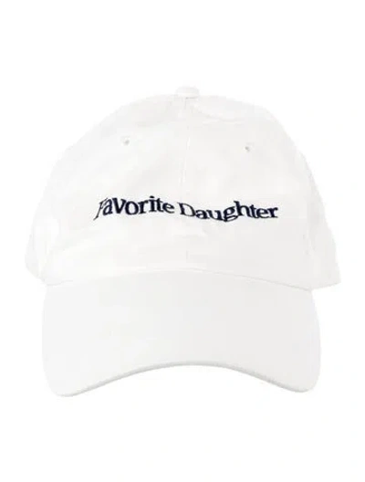 Pre-owned Favorite Daughter Embroidered Baseball Hat In White