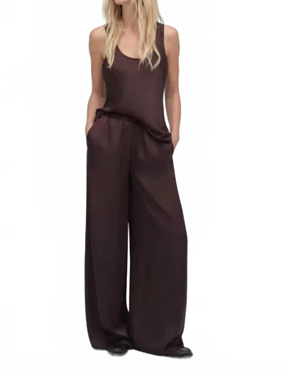 Favorite Daughter Everything Wide Leg Pant In Espresso In Brown