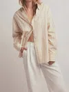 Favorite Daughter Ex Boyfriend Oversize Button-up Shirt In Multi