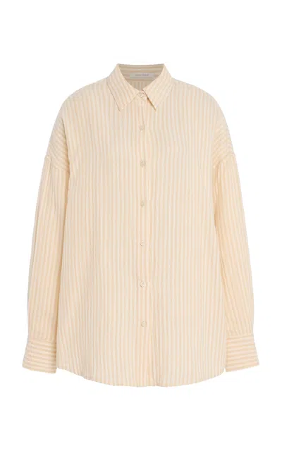 Favorite Daughter Ex-boyfriend Striped Cotton Shirt