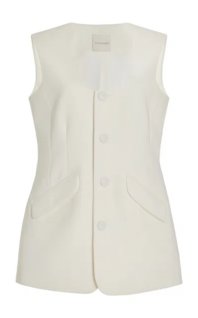 Favorite Daughter Exclusive Diana Twill Vest In Ivory