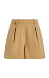FAVORITE DAUGHTER EXCLUSIVE FAVORITE PLEATED TWILL TRENCH SHORTS
