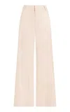 Favorite Daughter Exclusive The Jones Linen-blend Wide-leg Pants In Pink