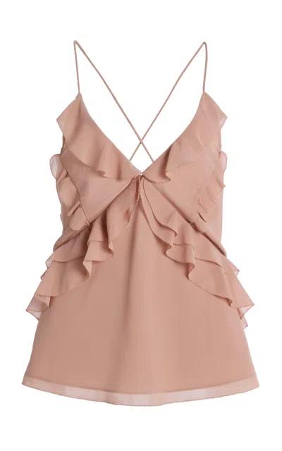 Favorite Daughter Exclusive The Who Me? Ruffled Chiffon Top