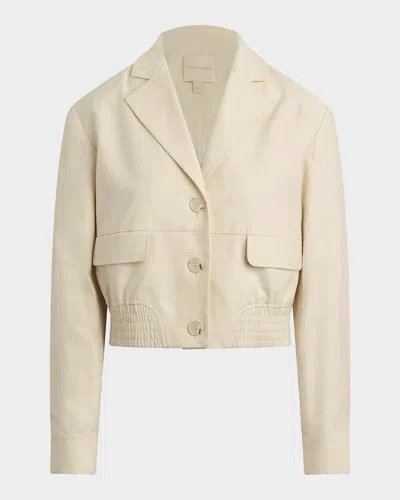 Favorite Daughter Farrah Classic Bomber Jacket In Cream In White