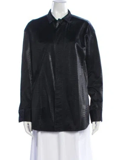 Pre-owned Favorite Daughter Faux Leather Jacket In Gray