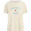 Favorite Daughter Favorite Aunt T-shirt In Gardenia W/baby B