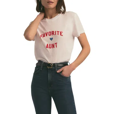 Favorite Daughter Favorite Aunt T-shirt In White