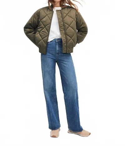 Favorite Daughter Favorite Bomber Jacket In Army Green