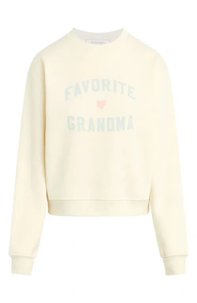 Favorite Daughter Favorite Grandma Cotton Blend Graphic Sweatshirt In Yellow