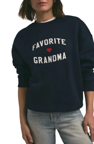 Favorite Daughter Favorite Grandma Graphic Sweatshirt In Navy