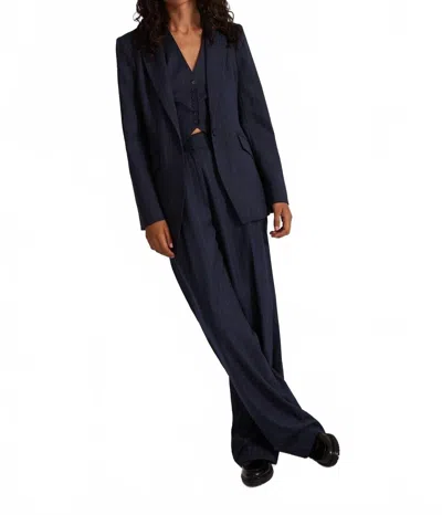 Favorite Daughter Favorite Long Sleeve Blazer In Navy In Blue