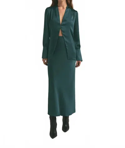 Favorite Daughter Favorite Maxi Skirt In Juniper In Green