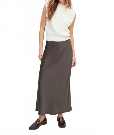 Favorite Daughter Favorite Midi Skirt In Coffee In Brown