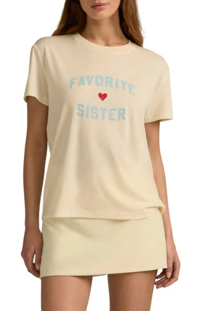 Favorite Daughter Favorite Sister Graphic T-shirt In Yellow