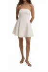 Favorite Daughter Favorite Strapless Mini Linen Dress In Bright White In White